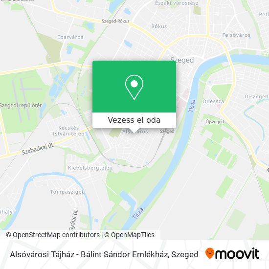 Alsóvárosi Tájház - Bálint Sándor Emlékház térkép