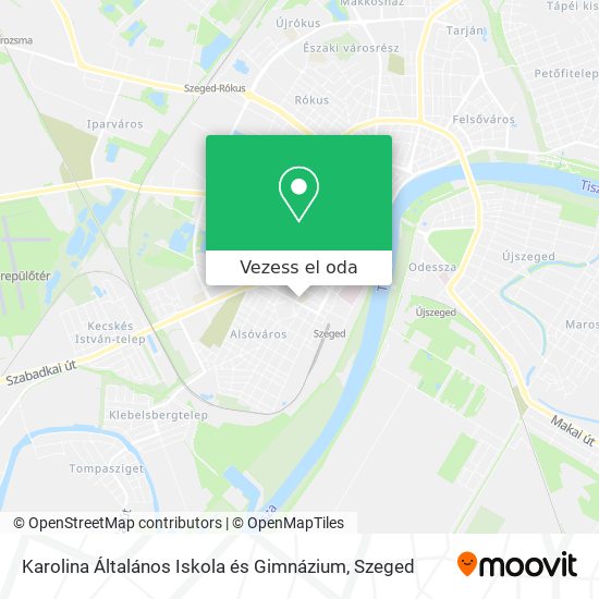 Karolina Általános Iskola és Gimnázium térkép