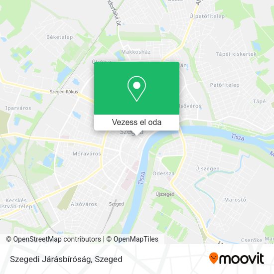 Szegedi Járásbíróság térkép