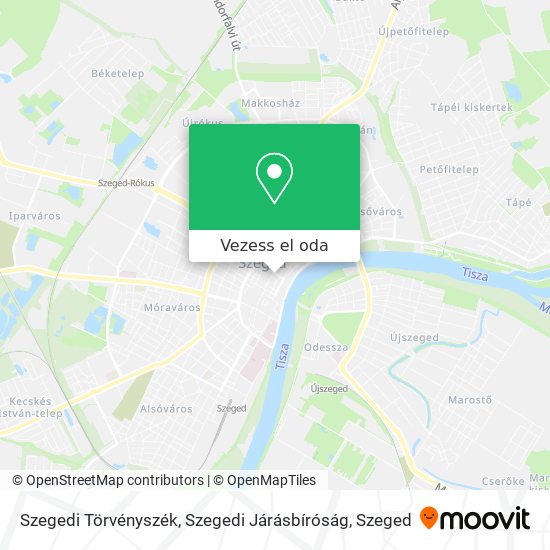 Szegedi Törvényszék, Szegedi Járásbíróság térkép