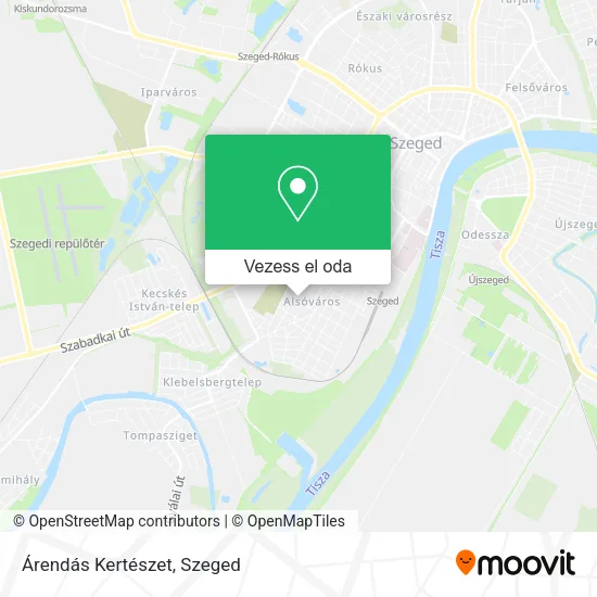 Árendás Kertészet térkép