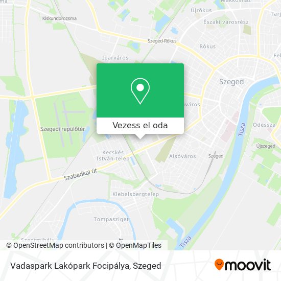 Vadaspark Lakópark Focipálya térkép