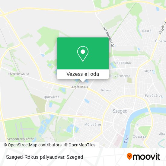 Szeged-Rókus pályaudvar térkép