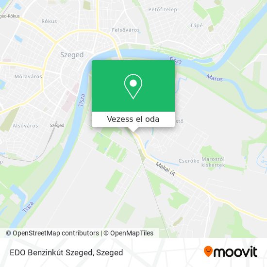 EDO Benzinkút Szeged térkép