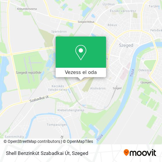 Shell Benzinkút Szabadkai Út térkép