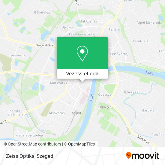 Zeiss Optika térkép