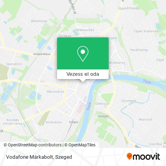 Vodafone Márkabolt térkép