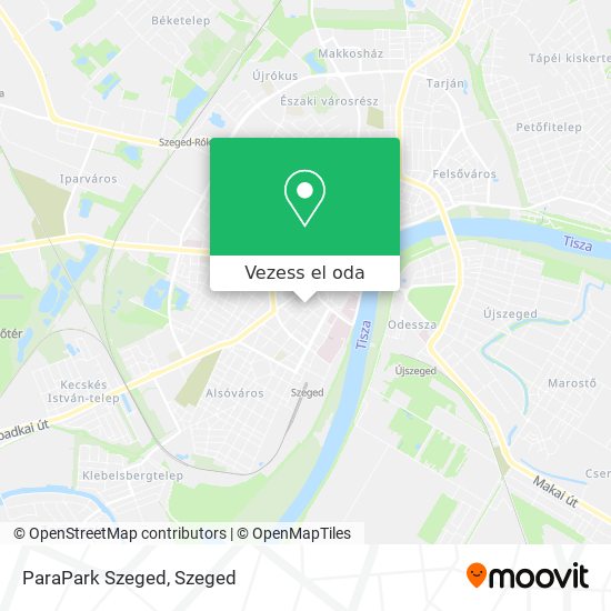 ParaPark Szeged térkép