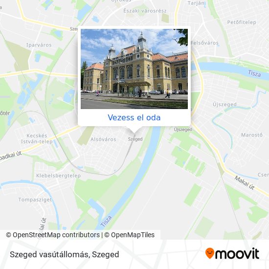 Szeged vasútállomás térkép