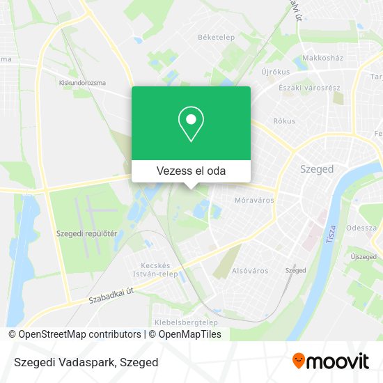 Szegedi Vadaspark térkép