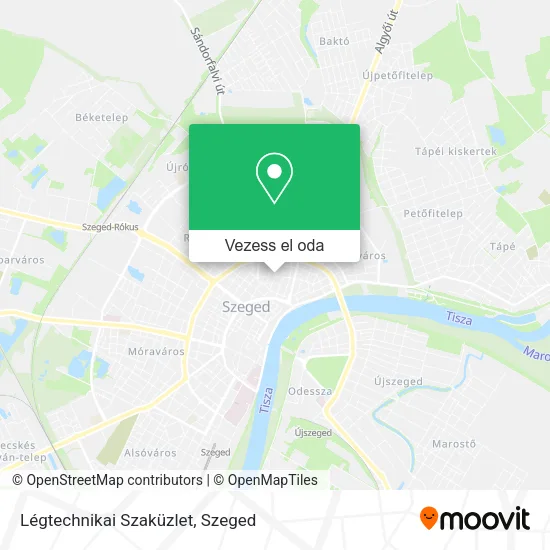 Légtechnikai Szaküzlet térkép