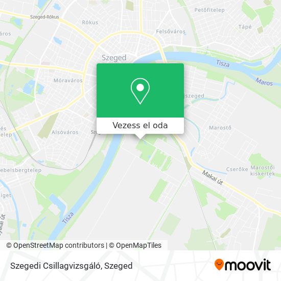 Szegedi Csillagvizsgáló térkép