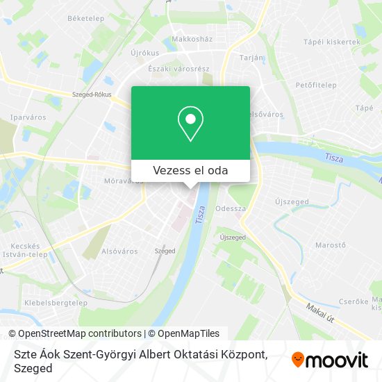 Szte Áok Szent-Györgyi Albert Oktatási Központ térkép