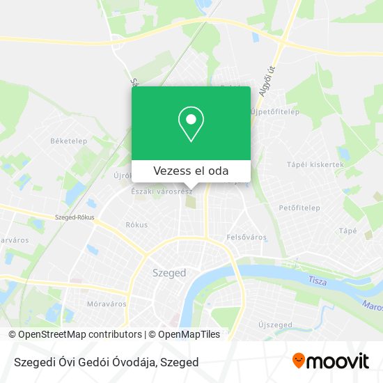 Szegedi Óvi Gedói Óvodája térkép