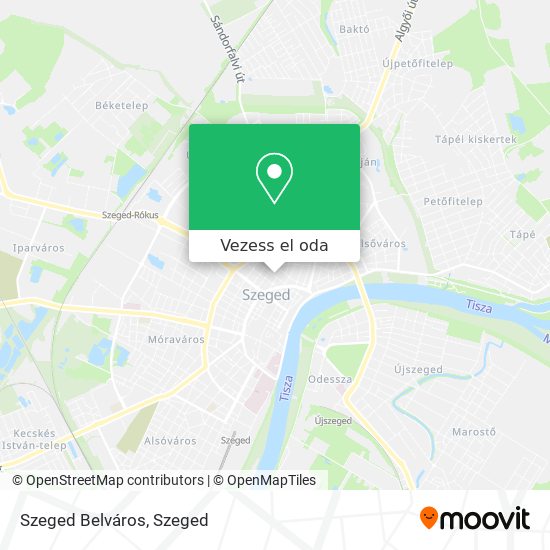 Szeged Belváros térkép