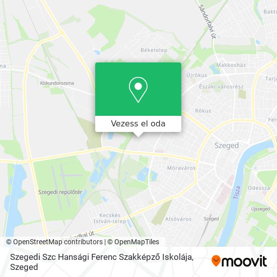 Szegedi Szc Hansági Ferenc Szakképző Iskolája térkép