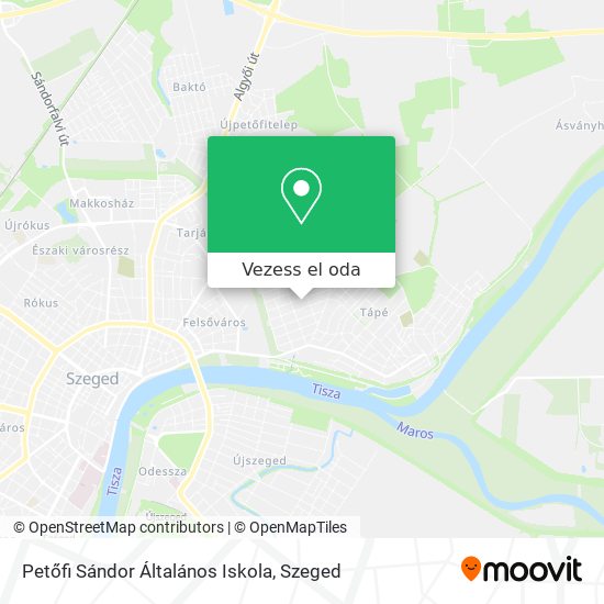 Petőfi Sándor Általános Iskola térkép