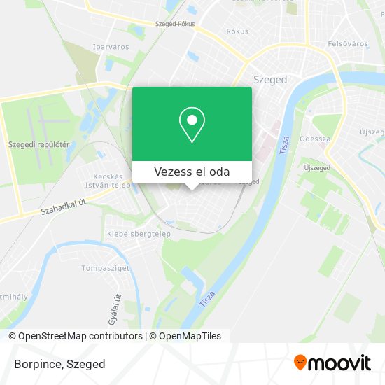 Borpince térkép