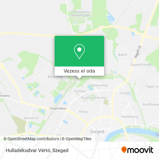 Hulladékudvar Vértó térkép