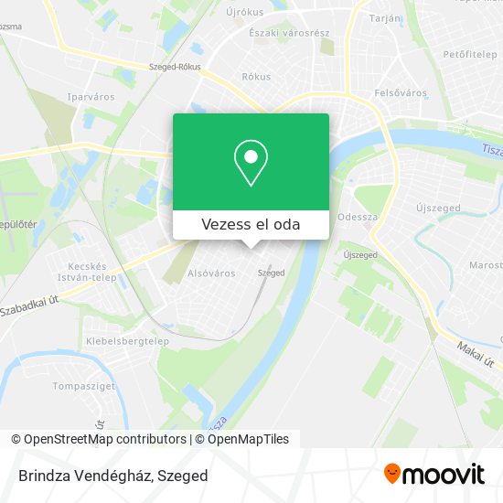 Brindza Vendégház térkép