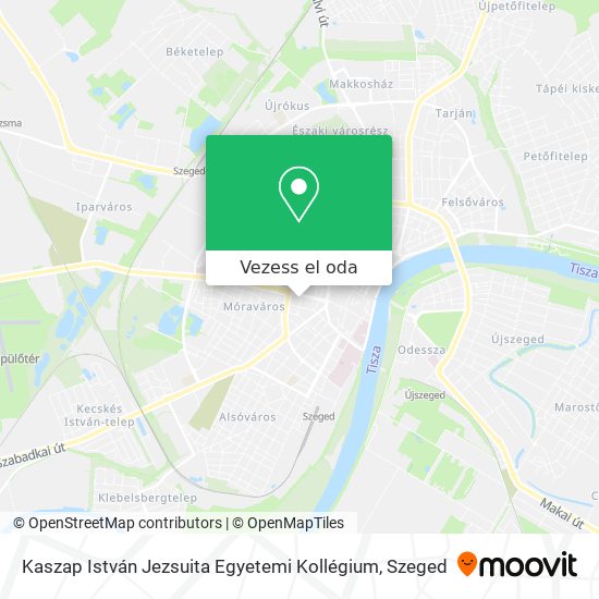Kaszap István Jezsuita Egyetemi Kollégium térkép