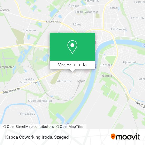 Kapca Coworking Iroda térkép