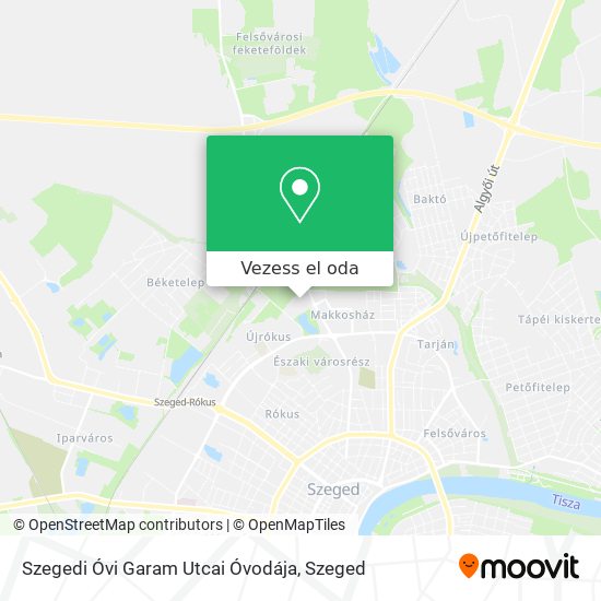 Szegedi Óvi Garam Utcai Óvodája térkép