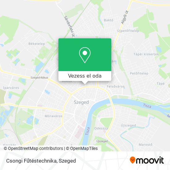 Csongi Fűtéstechnika térkép
