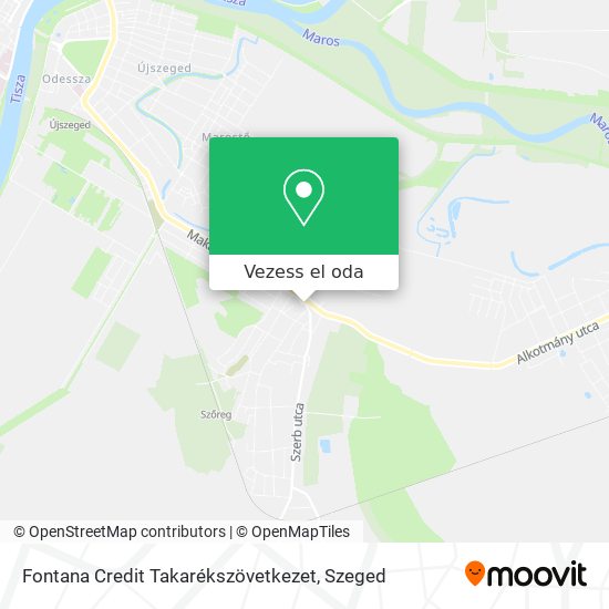 Fontana Credit Takarékszövetkezet térkép