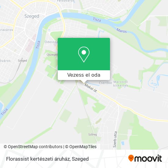 Florassist kertészeti áruház térkép