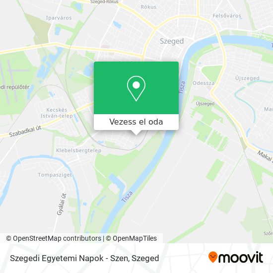 Szegedi Egyetemi Napok - Szen térkép