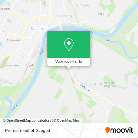 Premium outlet térkép