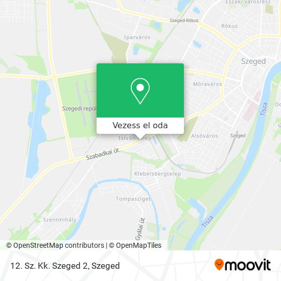 12. Sz. Kk. Szeged 2 térkép