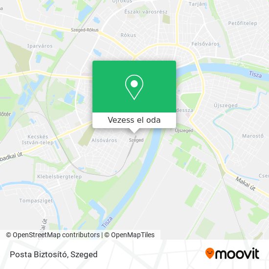 Posta Biztosító térkép