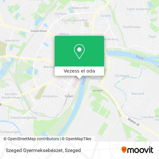 Szeged Gyermeksebészet térkép