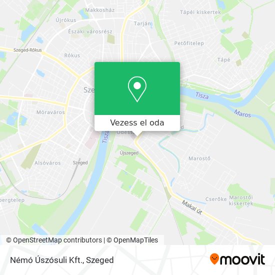 Némó Úszósuli Kft. térkép