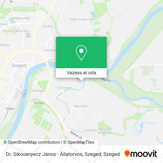 Dr. Sikovanyecz János - Állatorvos, Szeged térkép