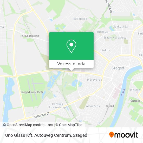 Uno Glass Kft. Autóüveg Centrum térkép