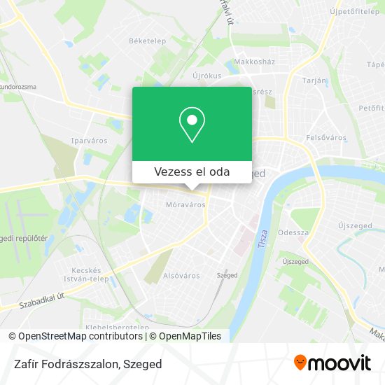 Zafír Fodrászszalon térkép