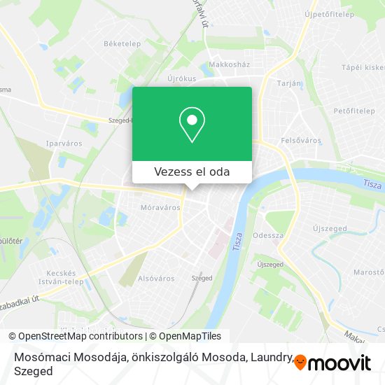 Mosómaci Mosodája, önkiszolgáló Mosoda, Laundry térkép