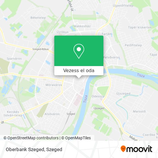 Oberbank Szeged térkép