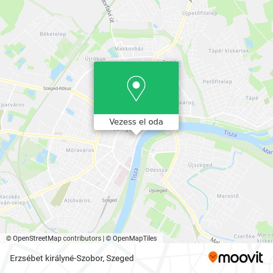 Erzsébet királyné-Szobor térkép