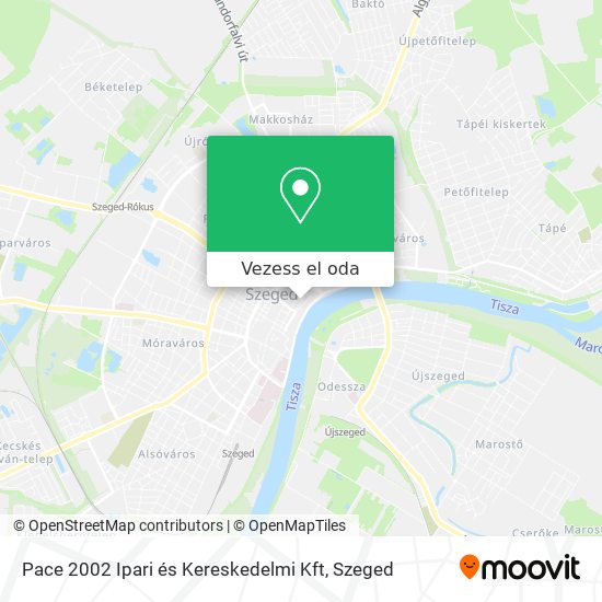 Pace 2002 Ipari és Kereskedelmi Kft térkép