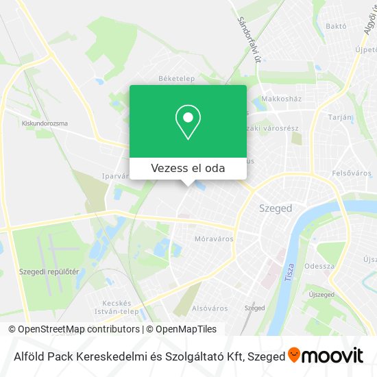 Alföld Pack Kereskedelmi és Szolgáltató Kft térkép