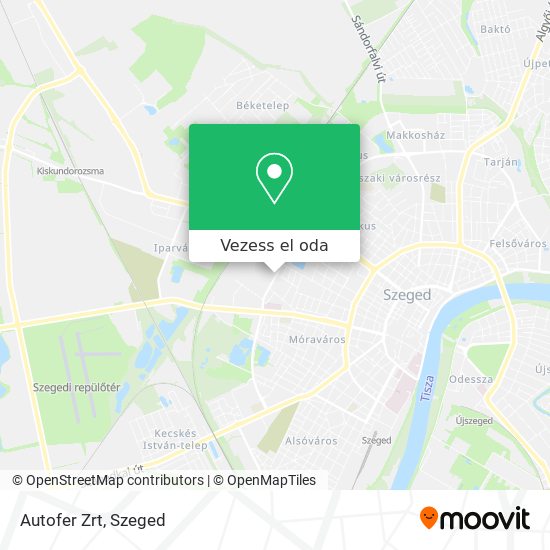 Autofer Zrt térkép