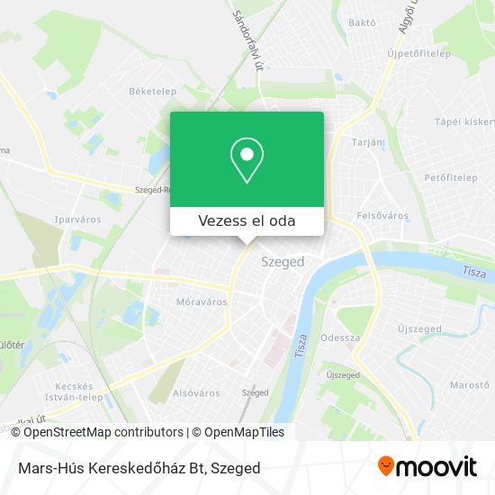 Mars-Hús Kereskedőház Bt térkép