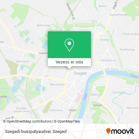 Szegedi buszpályaudvar térkép