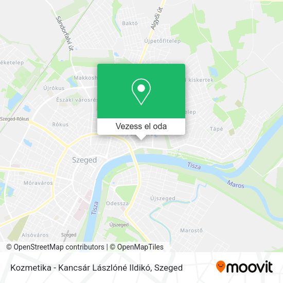 Kozmetika - Kancsár Lászlóné Ildikó térkép