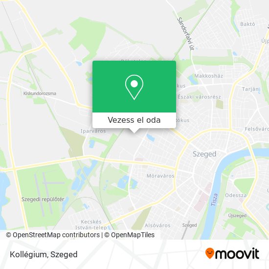 Kollégium térkép