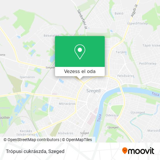 Trópusi cukrászda térkép